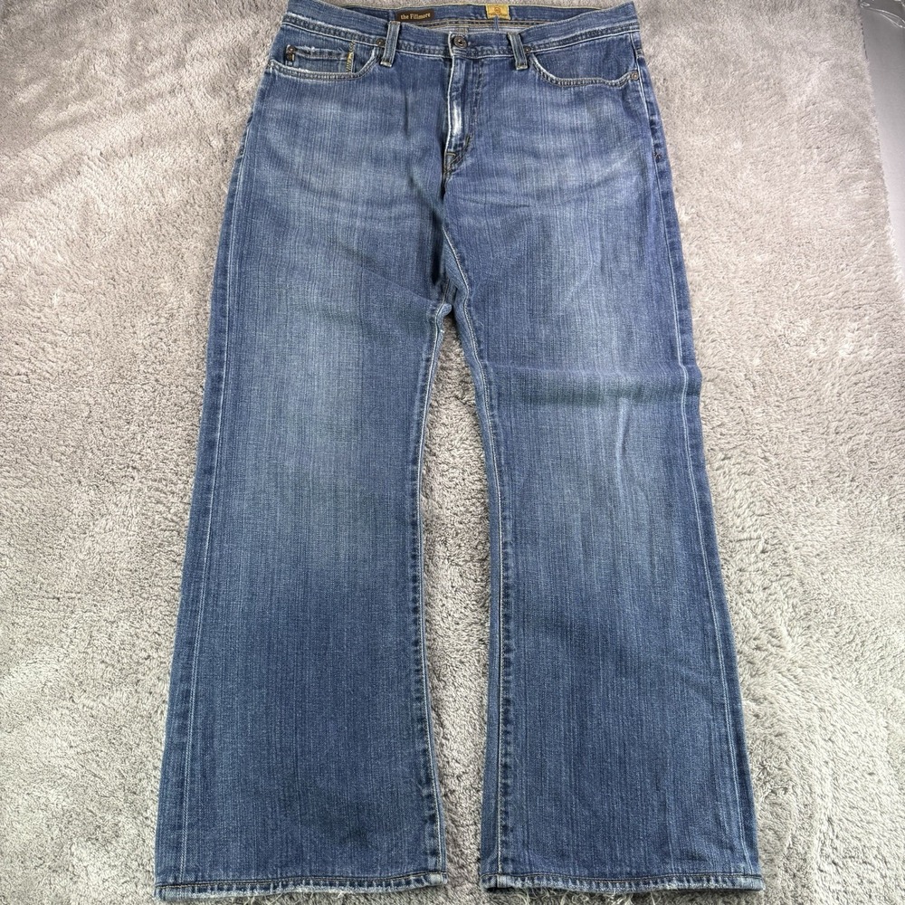 AG Adriano Goldschmied Vintage Mens 36x32 Fillmore Bootcut Jeans USA Distressed